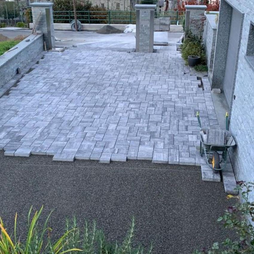 posa autobloccanti e ciottolato